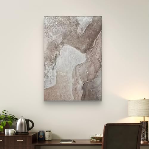 Láminas de arte abstracto para transformar paredes vacías con diseño nórdico gris 4