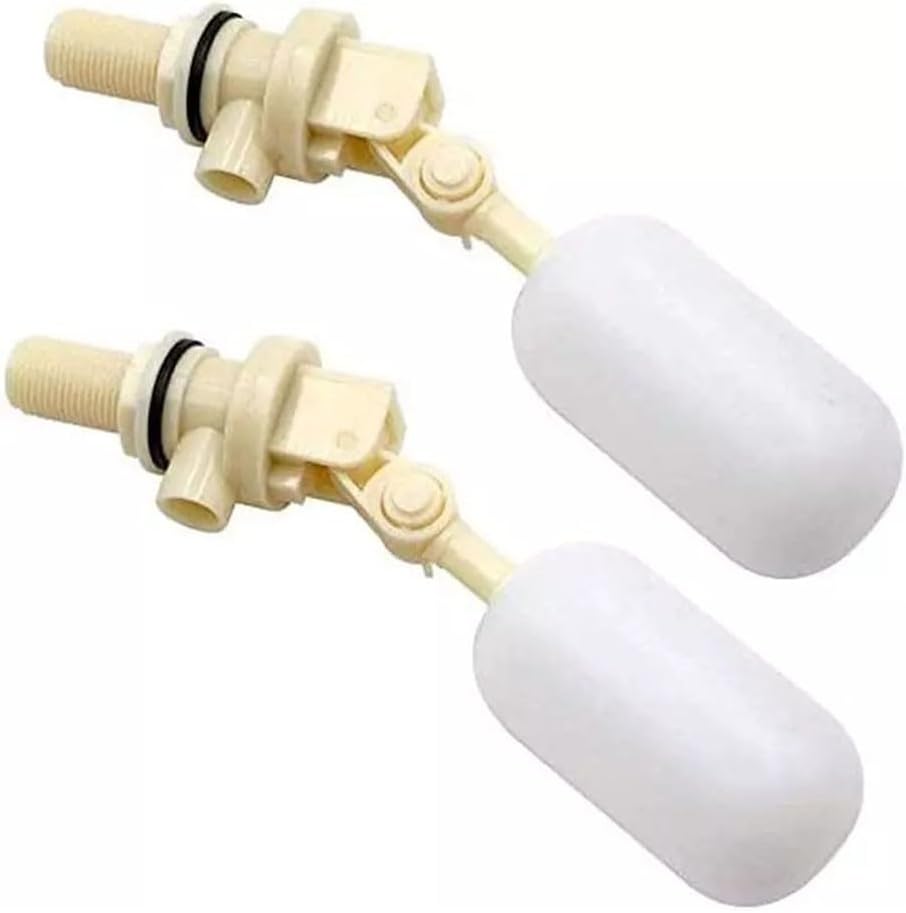 Float Valve, 2Pcs 1/2inch ABS Plastic Adjustable Shut Off Float Valve Stable Water Float Ball Valves, Can Withstand High Pressure