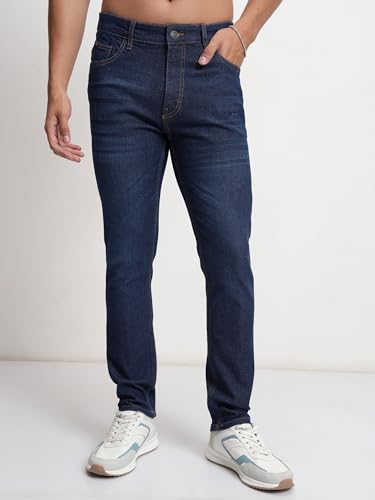 Image of Highlander Men's Straight Fit Jeans | Mid Rise | Stretchable Fabric | Designed for Comfort & Ease of Movement | Jeans for Man
