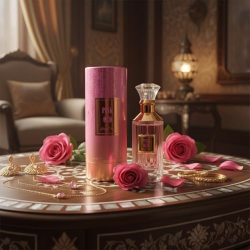 Image of Luxury Pink Oud Feminine Fragrance For Women 100ml Spray EDP - Unique Notes of Woody Oriental Saffron, Rose, White Musk & Amber Scent - Premium Concentrated, Strong Long Lasting Perfume For Ladies.