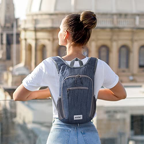 G4Free Small Foldable Backpack 10/15L Lightweight Foldable Outdoor Travel Backpack Shoulder Bag, Black, 15Liters, daypack backpack - Image 4