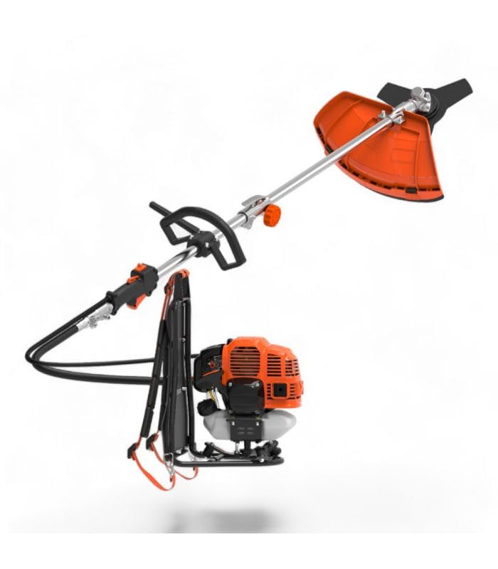 Débroussailleuse à dos thermique DAEWOO 2 temps, 51,7 cm3, avec fil et lames 3 dents - DBC520BG