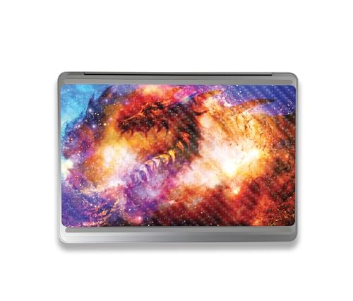 Image of MightySkins Carbon Fiber Skin Compatible with Microsoft Surface Laptop Studio 2 (2023) Full Wrap Kit - Dragon Nebula | Protective, Durable Textured Carbon Fiber Finish | Made in The USA