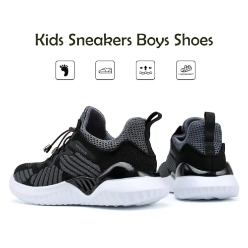 Image of JMFCHI Boys Girls Kids' Sneakers Knitted Mesh Sports Shoes Breathable Lightweight Running Shoes for Kids Fashion Athletic Casual Shoes