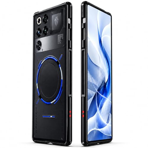 �y�A���~�����t���[���E�w�ʃI�[�v���zNubia Red Magic 11 Pro �p �P�[�X ���^���o���p�[ ���M�݌v �l�W���ߎ� �J�����ی� �����Y�ی� �Ɨ��{�^�� ���^ �y�� �Q�[�~���O �X�}�z�J�o�[ �����J�b�g�A�E�g ���h�~ �G�b�W�ی� �񕪊��t���[
