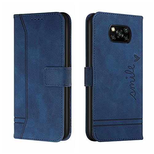 BRAND SET Custodia per Xiaomi Poco X3 Pro/Poco X3 NFC Cover Portafoglio