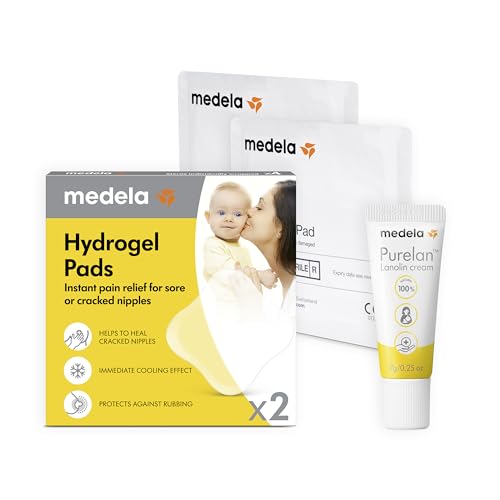 Medela Sore Nipple Rescue Kit for New Moms, Purelan Lanolin Nippl...