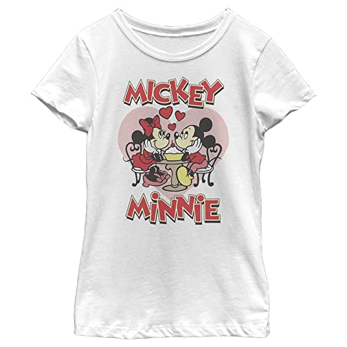 T-shirt Disney Mickey Minnie Saint-Valentin cadeau fille taille M