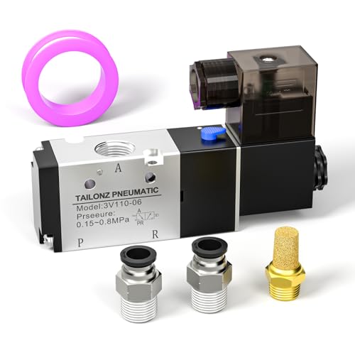 Image of TAILONZ 1 /8 inchNPT DC12V 3V110-06 Solenoid Valve 2-Position 3-Way Junction Box