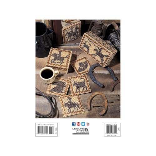 Image of Leisure Arts Plastic Canvas Out West Cross Stitch Book, Plastic Canvas Books and Patterns, Patterns, Books, Crafts