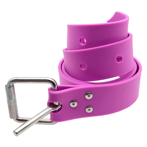 Zolynx Cinturón de Lastre Ajustable para Buceo de 1, con Hebilla de Acero Inoxidable 316, Accesorio para Equipo de Buceo con Carga, Color Rosa.
