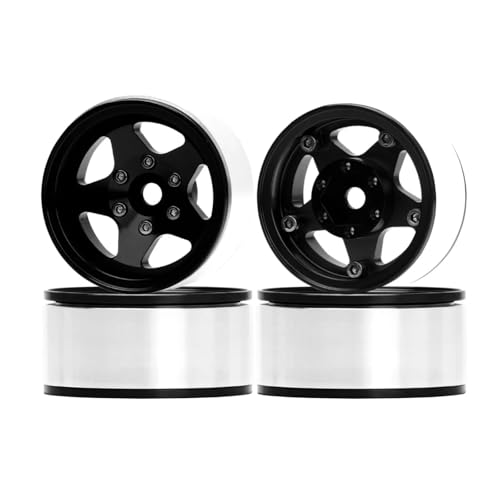 RCzC[nu For Axial For SCX10 For MN98 TF2 For Tamiya 1/10 4 1.55C` r[hbNzC[ -4.4mm +2.8mm ItZbgύX\ RCJ[p[c(Black)