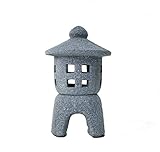 farol japones para jardin  Pulgar Verde Farol japonés de cerámica Media (1)