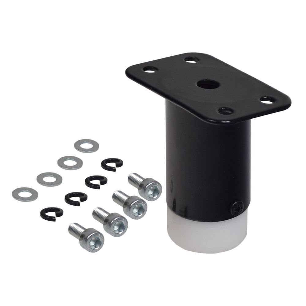 AlveyTech Stabilizing Post for Razor Crazy Cart (Version 5+) 1 pc - Replacement Anti-Tipper Post and White Plastic Tip, Version Specific, Single, Safety and Stability Parts for Electric Carts/Go-Kart