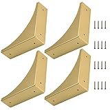 BokWin Gold Box - Protector de esquina de metal, estante de mesa