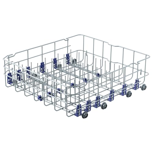 Upgraded 3751DD1001J 3751DD1001C Dishwasher Lower Rack Replacement Part for LG Dishwasher Parts Bottom Rack MGR47998602 LDF7774ST LDF5545ST LG Dishwasher Rack Lower Dishrack Holder Clip Wheels