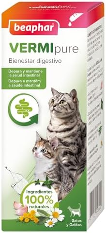 Beaphar VERMIpure Natural Liquid Solution Cats and Kittens – 50 ml