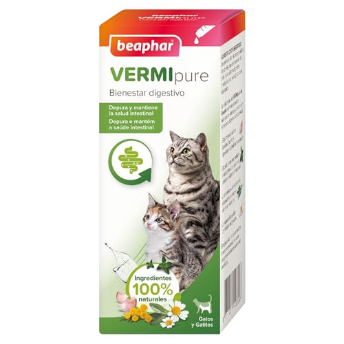 Beaphar Vermipure Solution Liquide Naturel Chats et Chatons - 50ml