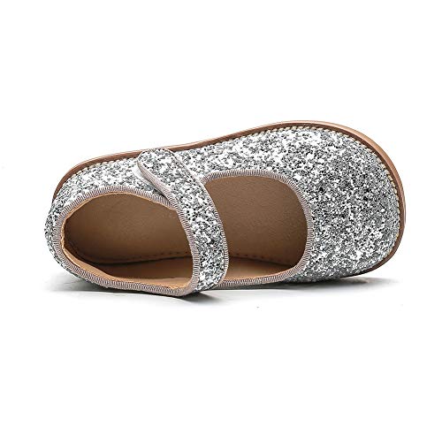 Girls Glitter Ballet Shoes Casual Party Princess Walking Flats3