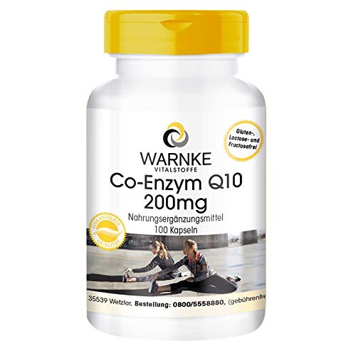 Coenzima Q10 200 mg - Ubiquinona - Vegana - 100 cápsulas