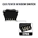 sourcing map 4Pcs 5 Patillas Interruptor de Elevalunas Pulsador con Luz Universal...