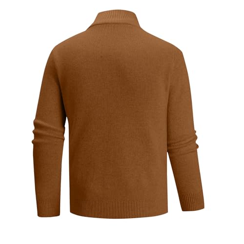 Sweaters for Men Quarter Zip - Long Sleeve Turtleneck Sweater Knitting Cotton Thermal Clothes Fall Winter Outfits 20254