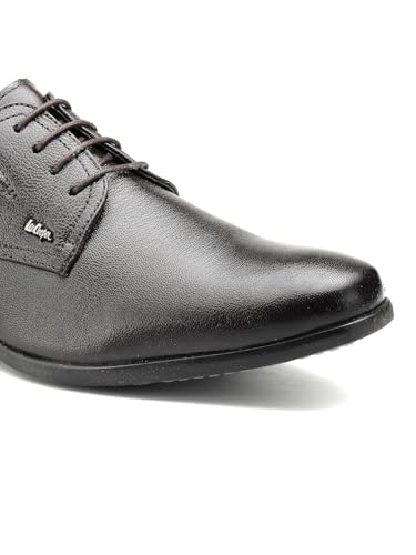 Image of Lee Cooper LC2157B3R Men's Leather Derby Formal Shoes | Lightweight, Comfortable & Stylish Lace-Ups for Office, Business