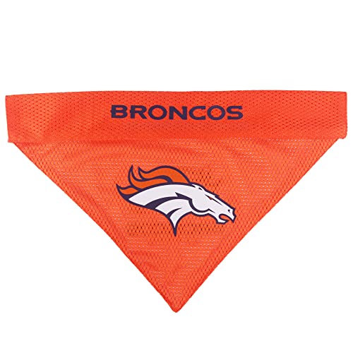 Pets First NFL DOG BANDANA, DENVER BRONCOS REVERSIBLE PET BANDANA. 2 Sided Sports Bandana with a PREMIUM Embroidery TEAM LOGO - Image 3