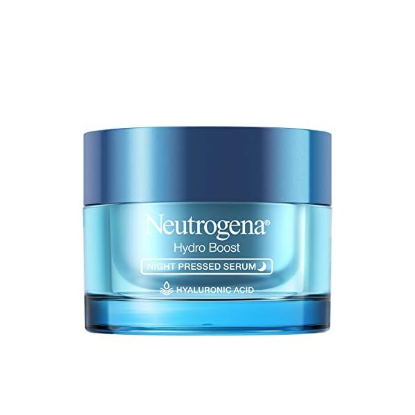 Neutrogena Hydro Boost Night Pressed Serum, Hyaluronic Acid Facial Moisturizer for Normal to Extra Dry Skin, Delivers Overnight Hydration for Restored, Revitalized, Dewy Skin, 1.7 oz