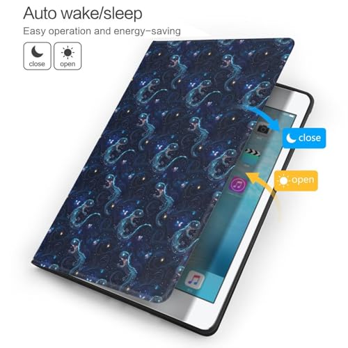 Étui compatible avec iPad 9e 8e 7e génération 10.2 bleu lézard - 3