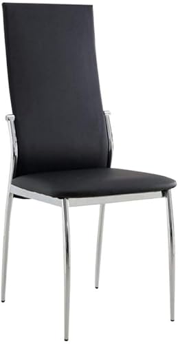 Benjara Kalawao - Silla auxiliar contemporánea, juego de dos, color negro