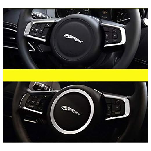 AUTO Pro para Jaguar Nuevo XFL XE F-Pace Etiqueta Decorativa para Volante, Anillo Brillante Redondo Brillante Interior modificación