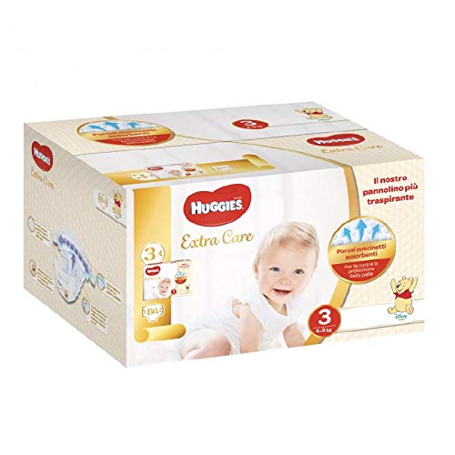 HUGGIES Extra Care Triopack 3 ^ 4-9 kg 84 unidades