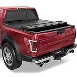 TITANICMOTOR Hard Quad Fold Aluminum Truck Bed Tonneau Cover Compatible for 2009-2014 Ford F-150 F150 Styleside 4-Fold 5.5FT 67Inch