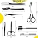 8 In 1 Eyebrow Grooming Kit, Multipurpose Exfoliating Dermaplaning Tool, Male And Female Facial Razor Facial Trimming Razor Eyebrow Brush Scissors Tweezers Tool