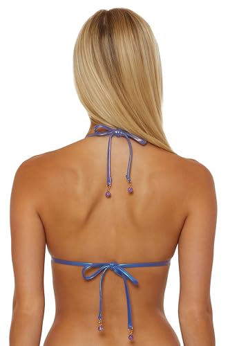 Women's Disco Fever Triangle Bikini Top, Adjustable, Swimwear Separates2
