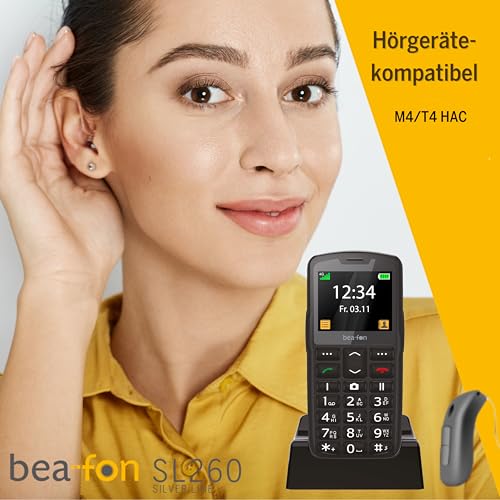 Beafon SL260 Knapptelefon med SOS och Hörlurskompatibilitet