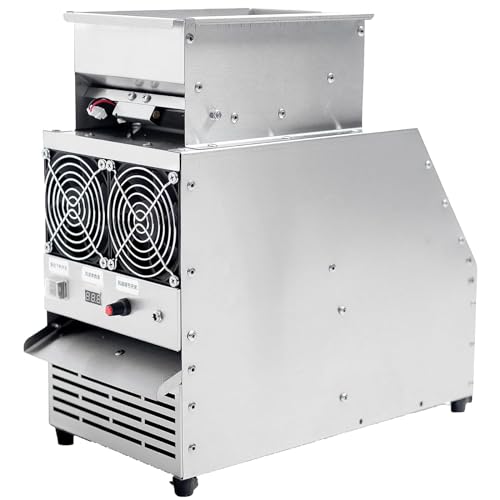 Máquina eléctrica Winnower de granos, separador de acero inoxidable con ventilador de velocidad ajustable para limpiar mijo, granos y semillas