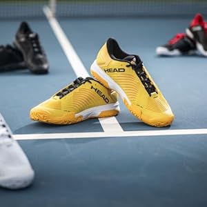 HEAD Revolt Court Heren tennisschoen, zwart/teal