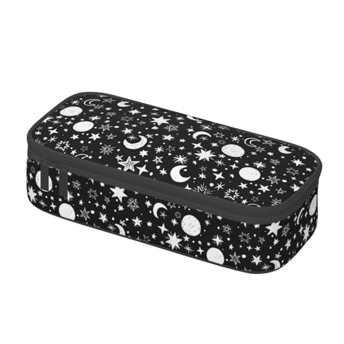 Image of Star Moon Sun Cartoon Pencil Case Organizer Big Capacity Pencil Pouch Stationery With Zipper School Supplies Pencil Bag For Girls Boys Office, j56tsd