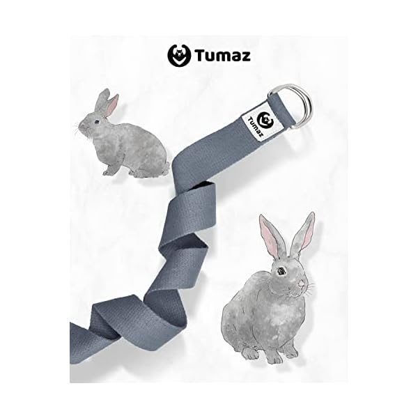 Tumaz Yoga Strap for Stretching with Adjustable D-Ring, 6/8/10 ft - Image 2