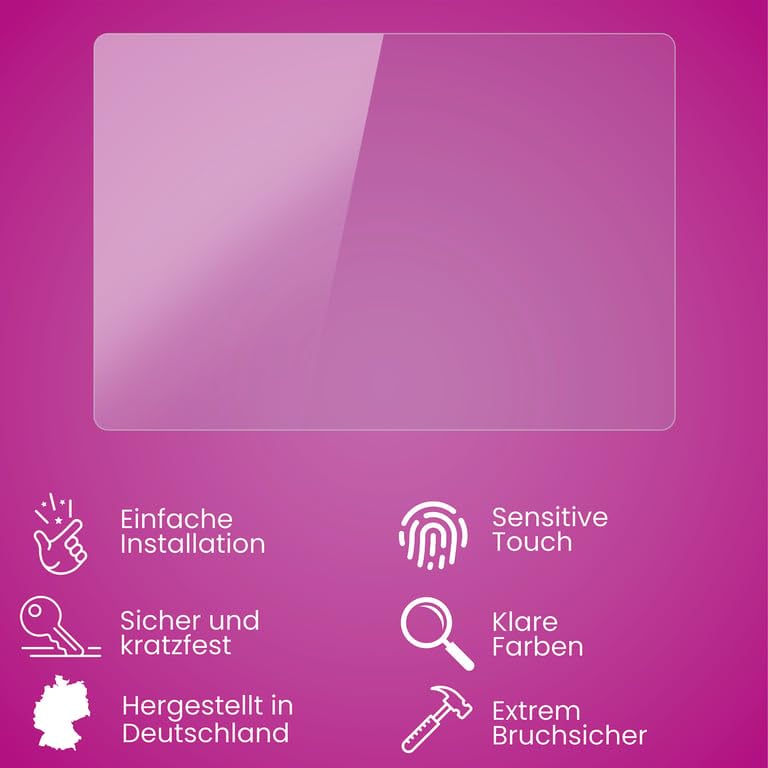 atFoliX Plastic Glass Protective Film compatible with Panasonic Lumix GH6 Glass Protector, 9H Hybrid-Glass FX Screen Protector