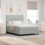 vidaXL Colchón de Terciopelo Lujoso con Resortes Pocket 140X200 cm Firmeza Media Dura Comodidad para Dormir Doble Mejoras | Esencial Estiloso para el Dormitorio Protector Cubre Colchón Cómodo Funda L