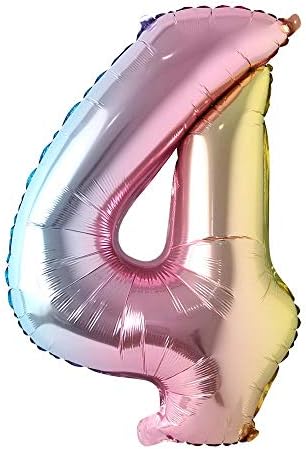 40 inch Rainbow Gradient Colourful Massive Measurement Quantity Foil Helium Balloons Birthday Get together Celebration Ornament Massive globos (40 inch Rainbow 4)