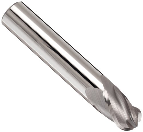 Melin Tool EMG Carbide Square Nose End Mill, Uncoated (Bright) Finish, 30 Deg Helix, 3 Flutes, 2