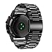 Produktbild Colorful Metallarmband für Garmin Fenix 5X Plus Edelstahl Ersatzarmband Uhrenarmband Schnellverschluss Replacement Wechselarmband Watch Band für Garmin Fenix 5X Plus,Schwarz