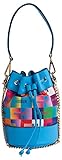 Tracolla a catena rimovibile BruceGlen Borsa da donna convertibile con coulisse, in pelle, con logo felice,