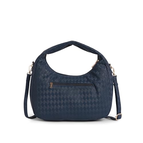 Image of Caprese Maddy Medium Hobo Bag for Women with Adjustable & Detachable Strap | Stylish Textured Handbag for Everyday Use | Perfect for Casual Outings, Work, Travel, and Special Events