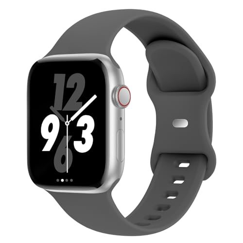 Sport Band Compatible with Apple Watch 38mm 40mm 41mm 42mm 44mm 45mm 46mm 49mm, Replacement Soft...