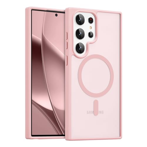 RALEAVO Magnetisch Hülle für Samsung Galaxy S24 Ultra, Kompatibel mit MagSafe HandyHülle, Stoßfest Schutz Dünn Transluze...